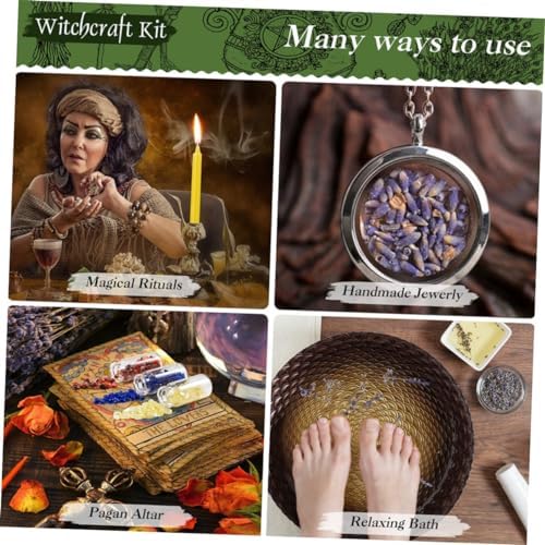 Witch Starter Kit with Dried Flowers and Crystals