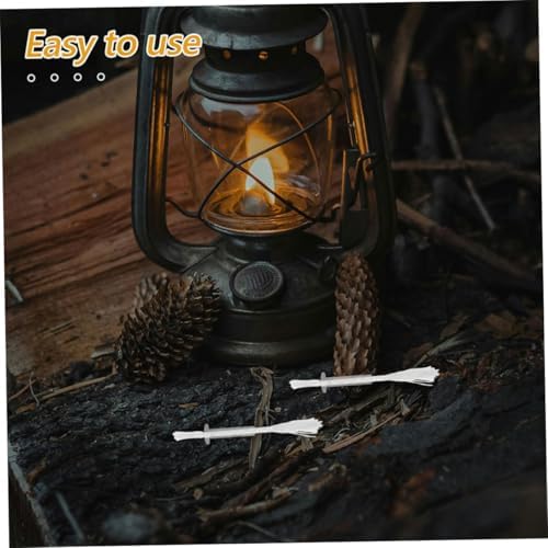IMIKEYA 4pcs Fiberglass Candle Wicks Tube Holder