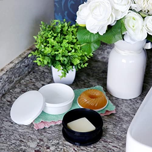 TITATI Soap Holder Travel Case Round Shampoo Bar Container
