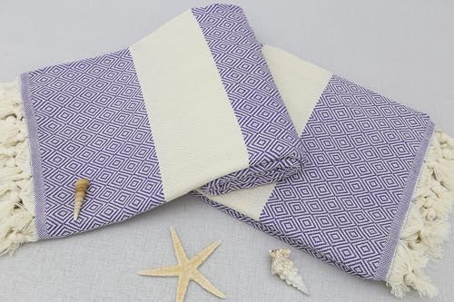 Turkish Beach Towel 36x70 Inch Diamond Design