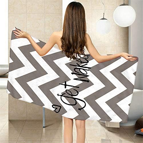 Moslion Comfy Bath Towels with Heart Design