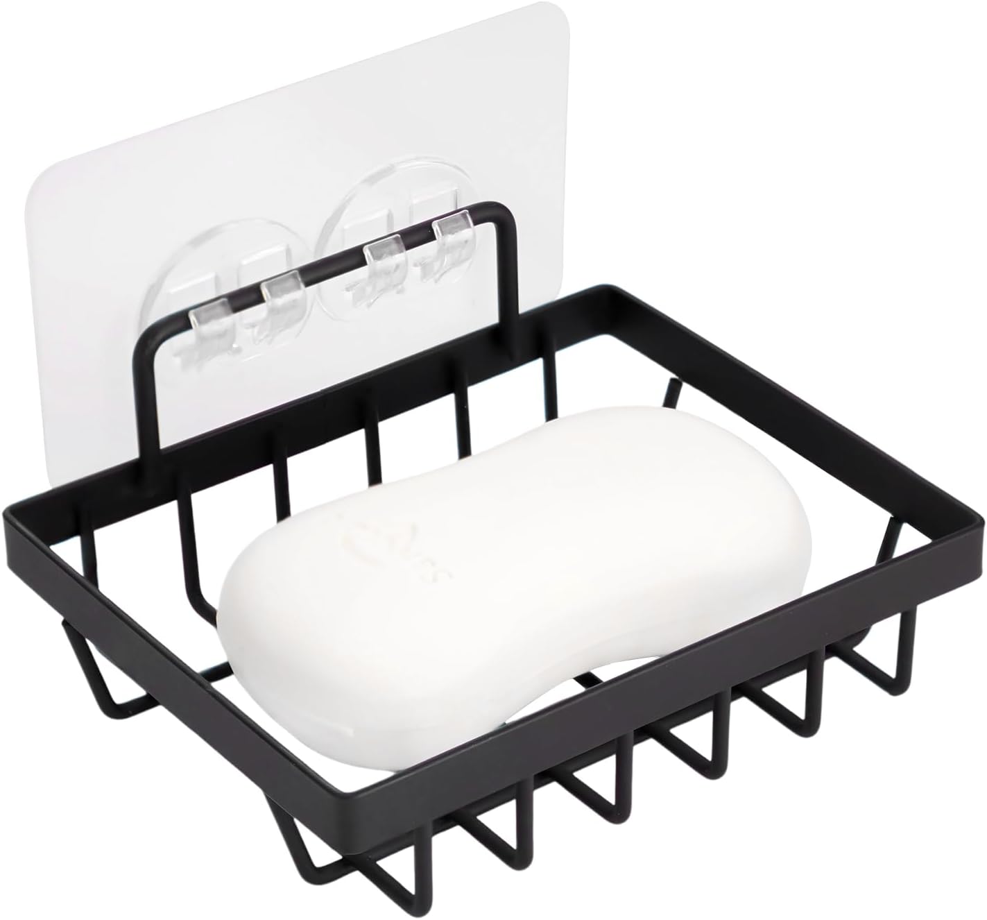 QIVANLIFE Soap Dish Holder 1 Black 3