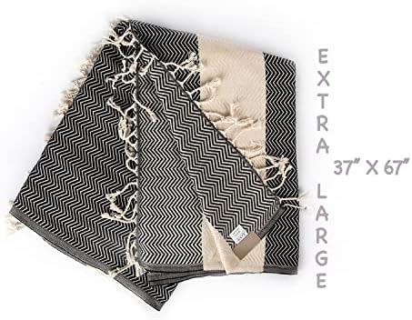 Loop Linen Cotton Beach Towel - Large Soft Stylish 1