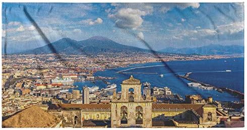 Napoli Design Microfiber Beach Towel - 30x62 inches