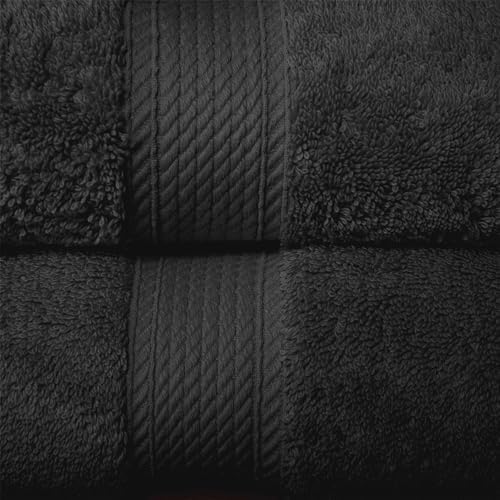Superior Egyptian Cotton 10-Piece Towel Set - Black