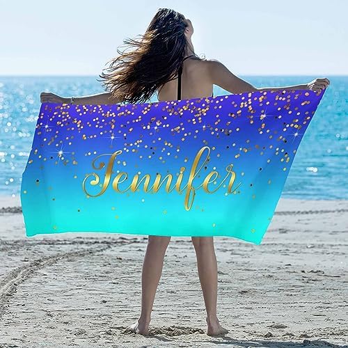 Artsadd Personalized Beach Towel with Name 1