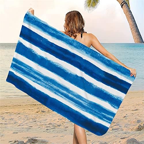 Lovskoo Blue Sea Sandproof Beach Towel 58x27 inch