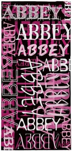 Custom Beach Towel with Name Made in USA 1