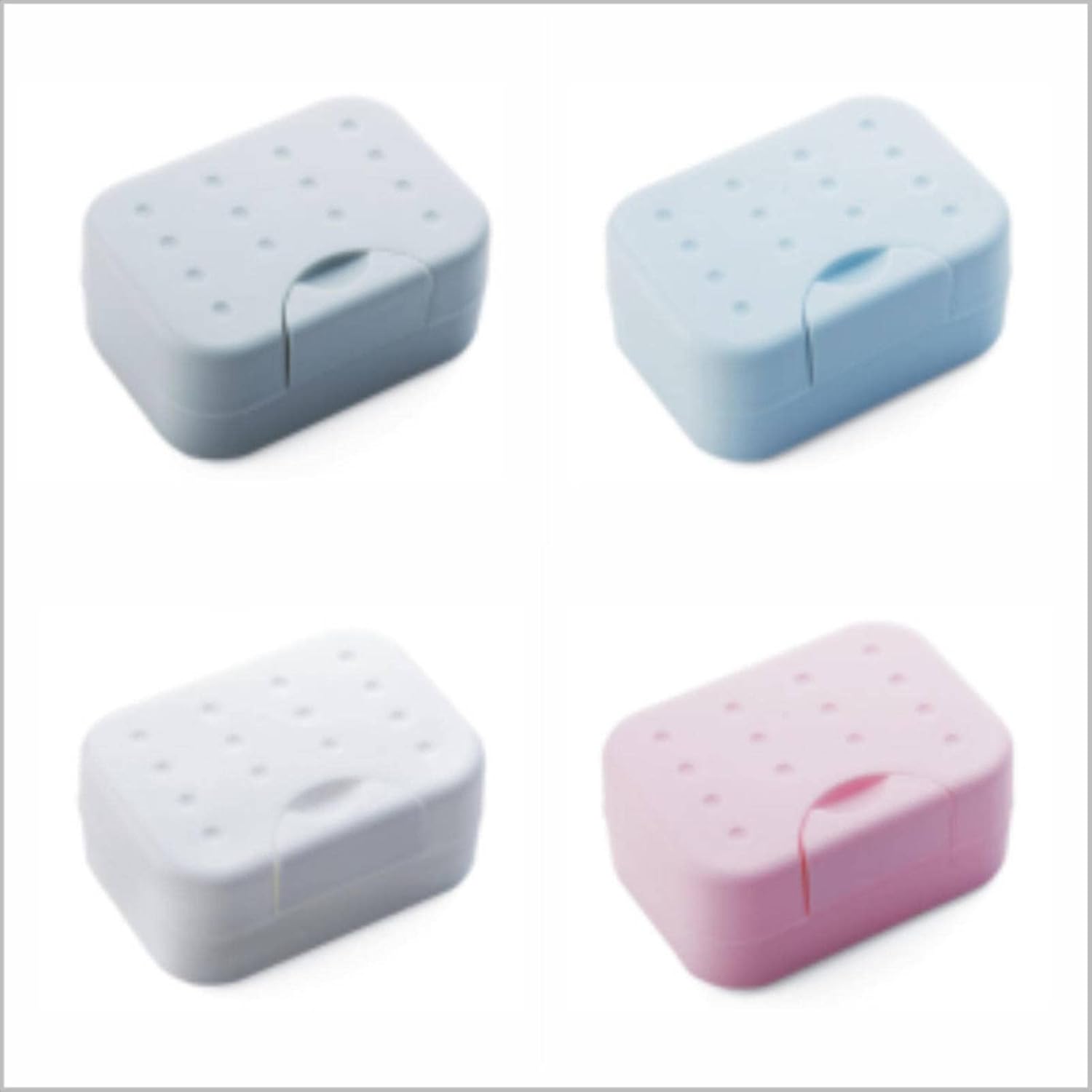 KBREE Soap Dish Set with Travel Storage Box