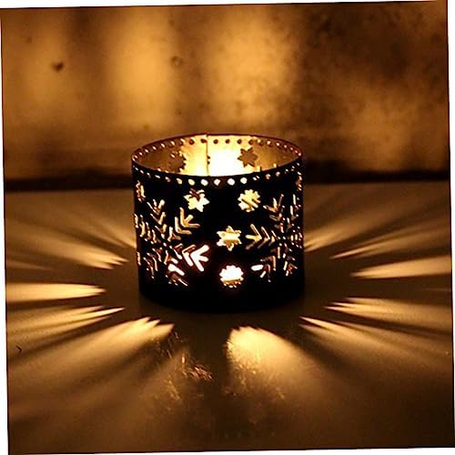 Iron Snowflake Candle Holder Christmas Decor