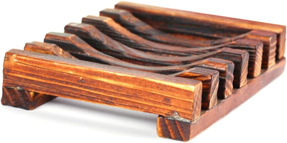 FONDOTIN Natural Carbonized Bamboo Soap Holder 1