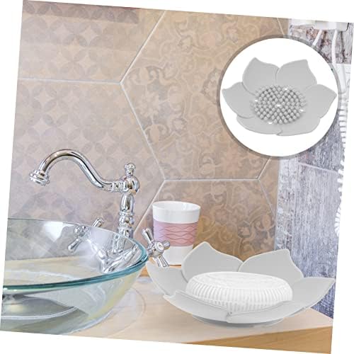 ULTECHNOVO Flower Shape Soap Dish Holder 2Pcs