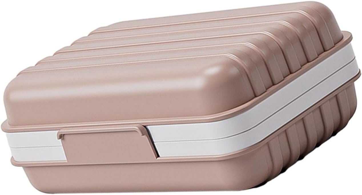 REElua Bathroom Soap Dish with Leak-Proof Lid