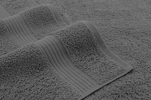 American Veteran 4 Pack Turkish Bath Towels Dark Gray 1