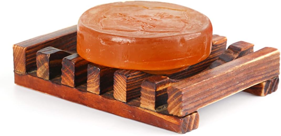 Alipis Carbonized Soap Dish Holder for Kitchen Bathroom