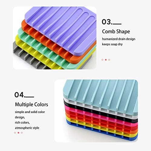 2 Pieces Automatic Drain Soap Dish Waterproof and Drop-Proof 1