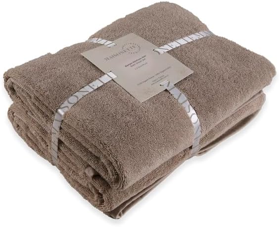 Maisonette Organic Cotton Turkish Bath Towels Set 2 Pack