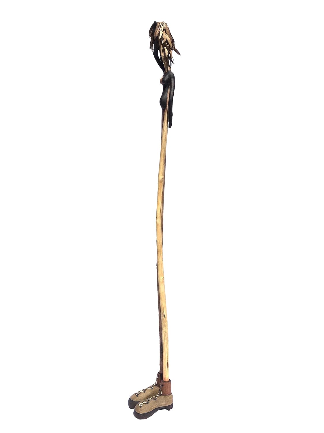 Handmade 3 Feet Tall Driftwood Girl Sculpture