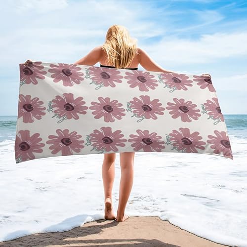 Floral Fuck Trump Beach Towel - Funny Home Decor Gift