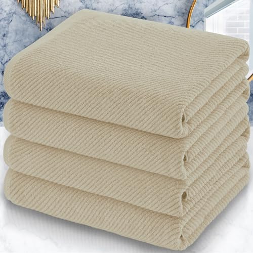 VOOVA MOVAS Bath Towel Set 4PCS 30x56 Inch
