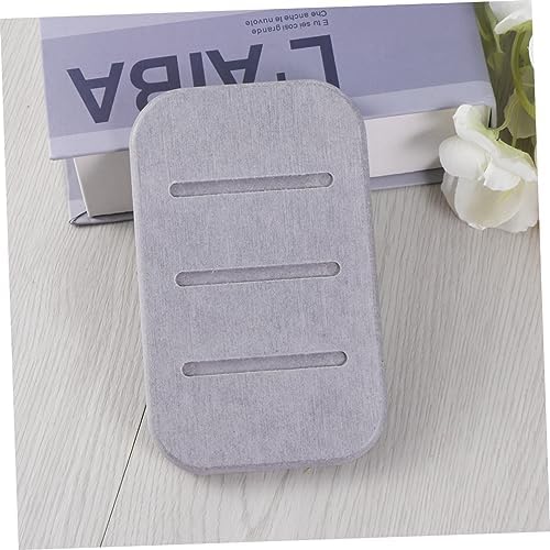 PRETYZOOM Non-Slip Diatomite Soap Dish Grey