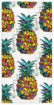 Exnundod Tropical Pineapple Hand Towel Beach Bath Towel