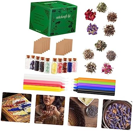 Witch Starter Kit with Dried Flowers and Crystals