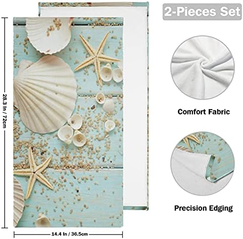 Giwawa Seashell Starfish Towel Set of 2 283x144in