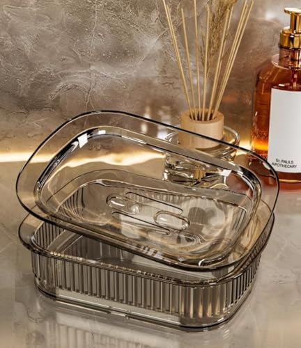 FABEILAI Suction Soap Holder Gray