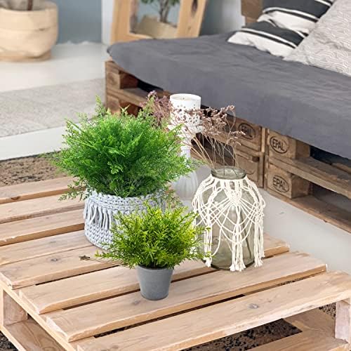 LOVENIMEN Artificial Shrubs 4 pcs 35 cm Realistic Fake Bushes