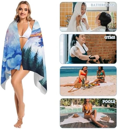 Nature Volcanoes Fluffy Oversized Beach Towel 32x64 Inch