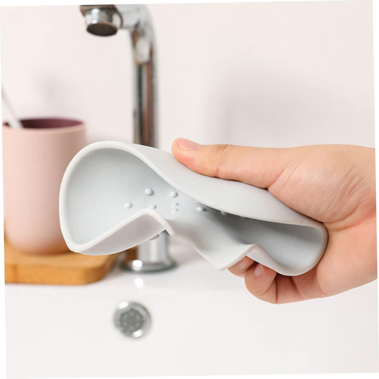 2pcs Portable Leak-Proof Soap Case with Anti-Slip Drainage
