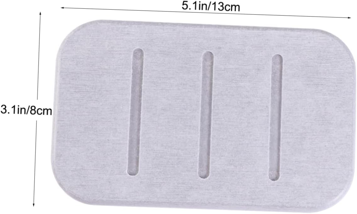 Amosfun Diatomite Soap Dish Holder for Quick Drying Grey