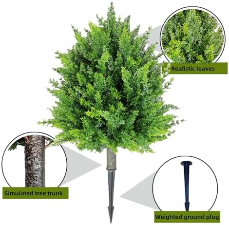 Lifelike Faux Cedar Planter Fillers - 258 Inches High