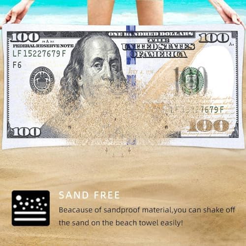 Meeting Love Dollar Beach Towel 70x140cm