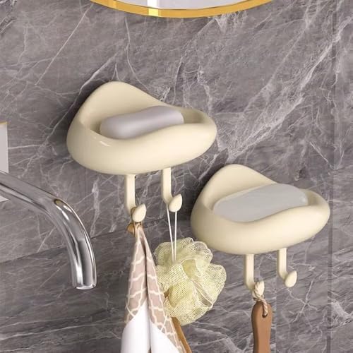 FABEILAI Suction Soap Holder for Shower Strong Vacuum Suction Reusable
