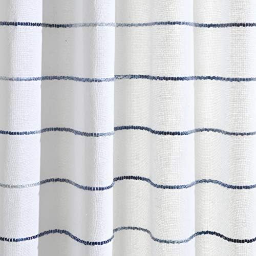 Lush Decor Ombre Stripe Window Curtain Panel Set - Navy