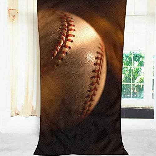 Moslion Vintage Baseball Bath Towel 64x32 Inches