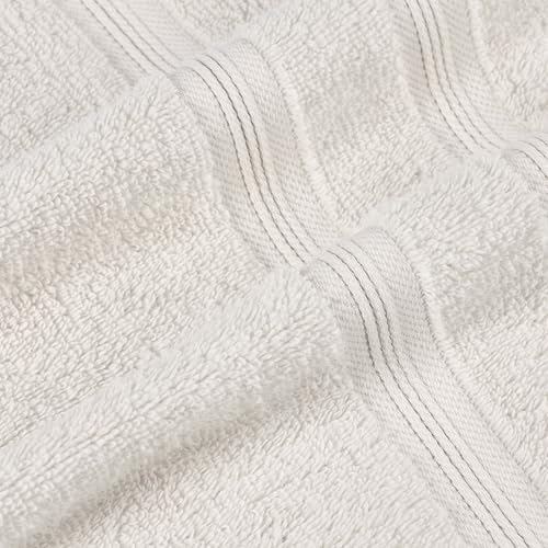 Superior 12-Piece Cotton Towel Set Ivory 1