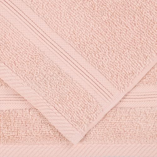 Superior 9-Piece Cotton Towel Set in Peach 1