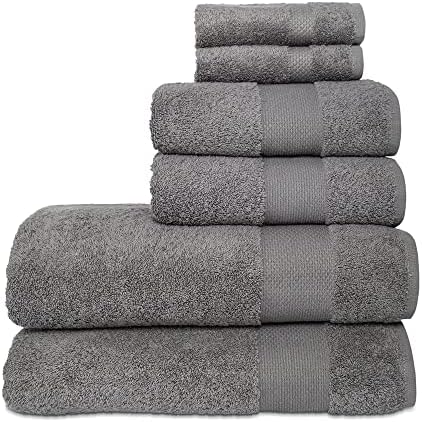 Hencely 6-Piece Bath Towel Set - Gray 1