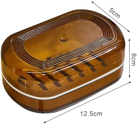Loyliawa Soap Dishes with Lid and Draining Rack