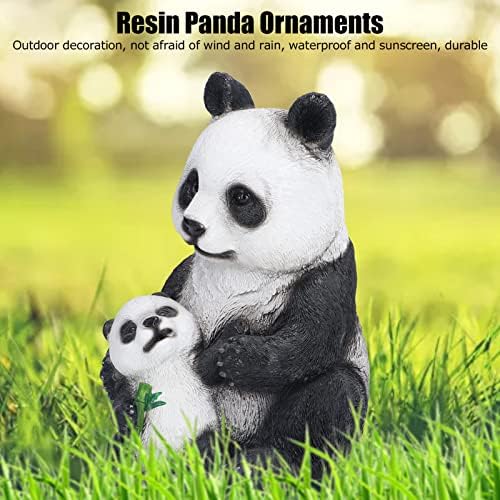 Cute Synthetic Resin Panda Garden Statue Decor