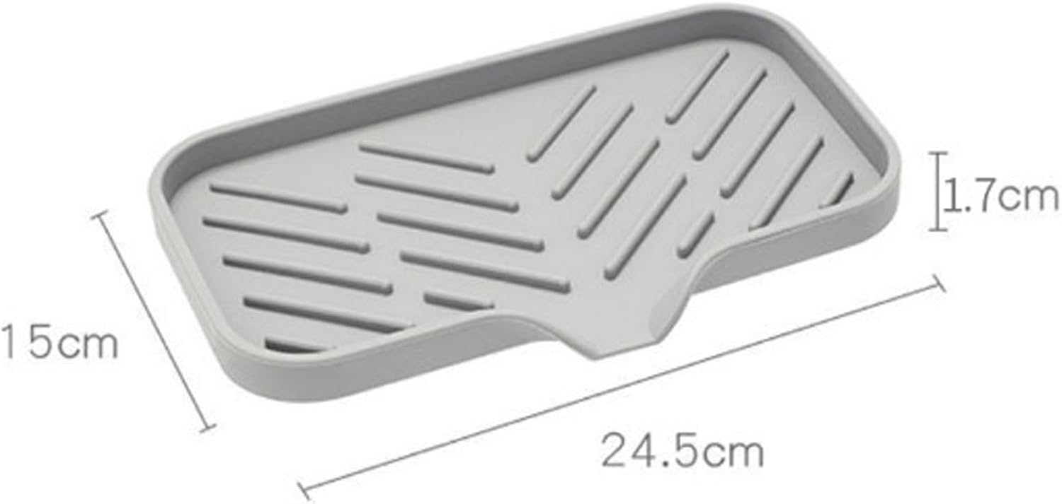 Durable Silicone Soap Dish with Drain Spout