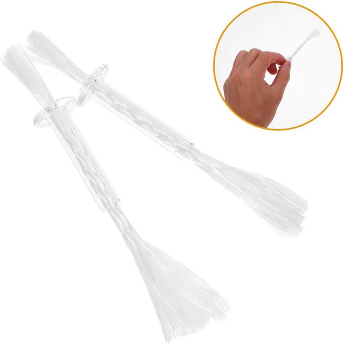 IMIKEYA 4pcs Fiberglass Candle Wicks Tube Holder