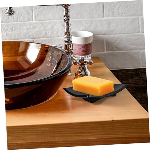 Curved Soap Dish - Sturdy ABS Bar Holder for Bathroom Kitchen