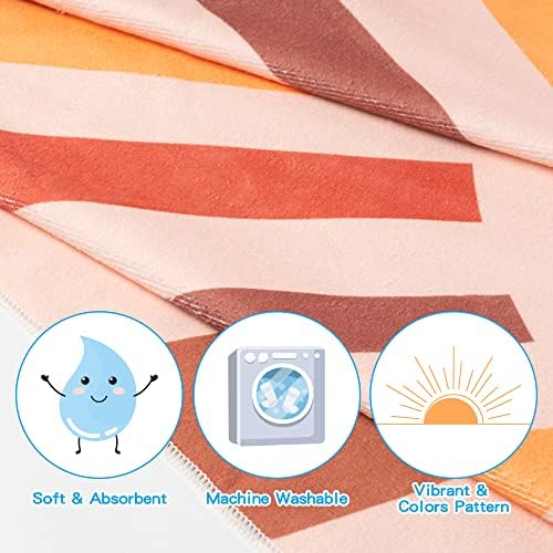 R HORSE Boho Sun Beach Towel for Kids 1