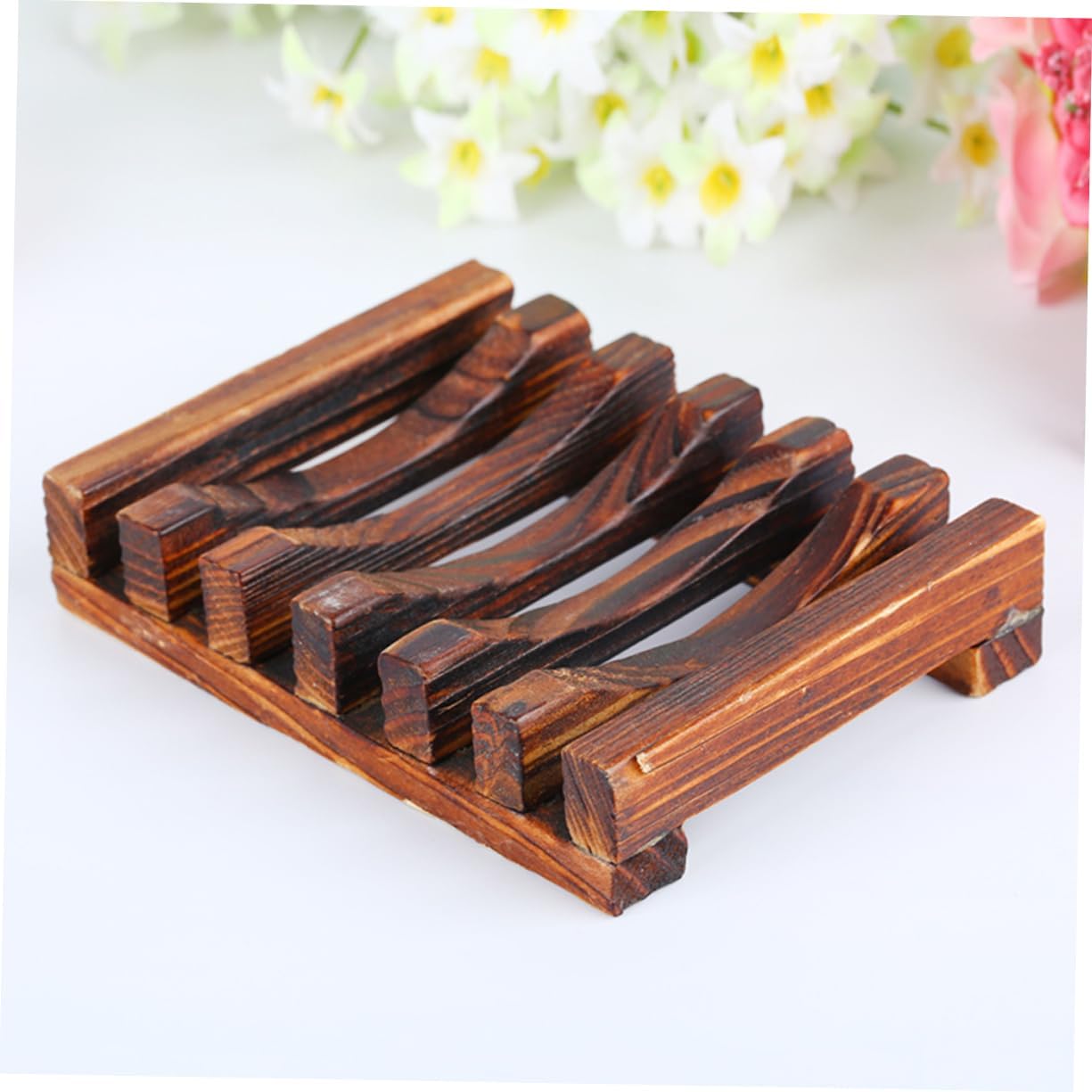 OUNONA Carbonized Soap Holder with Drainage