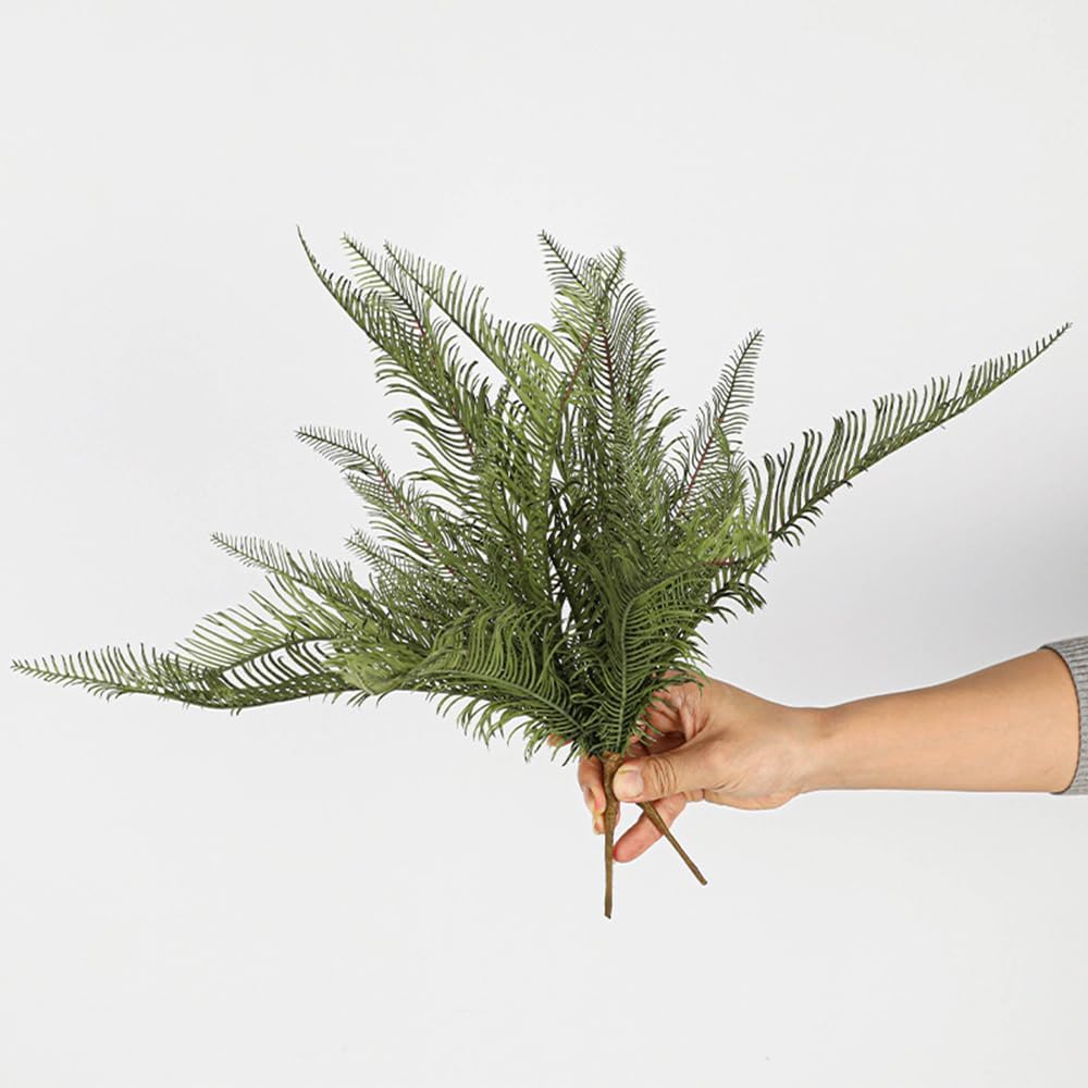 Shirfloral 2Pcs Artificial Boston Fern Leaves Plants