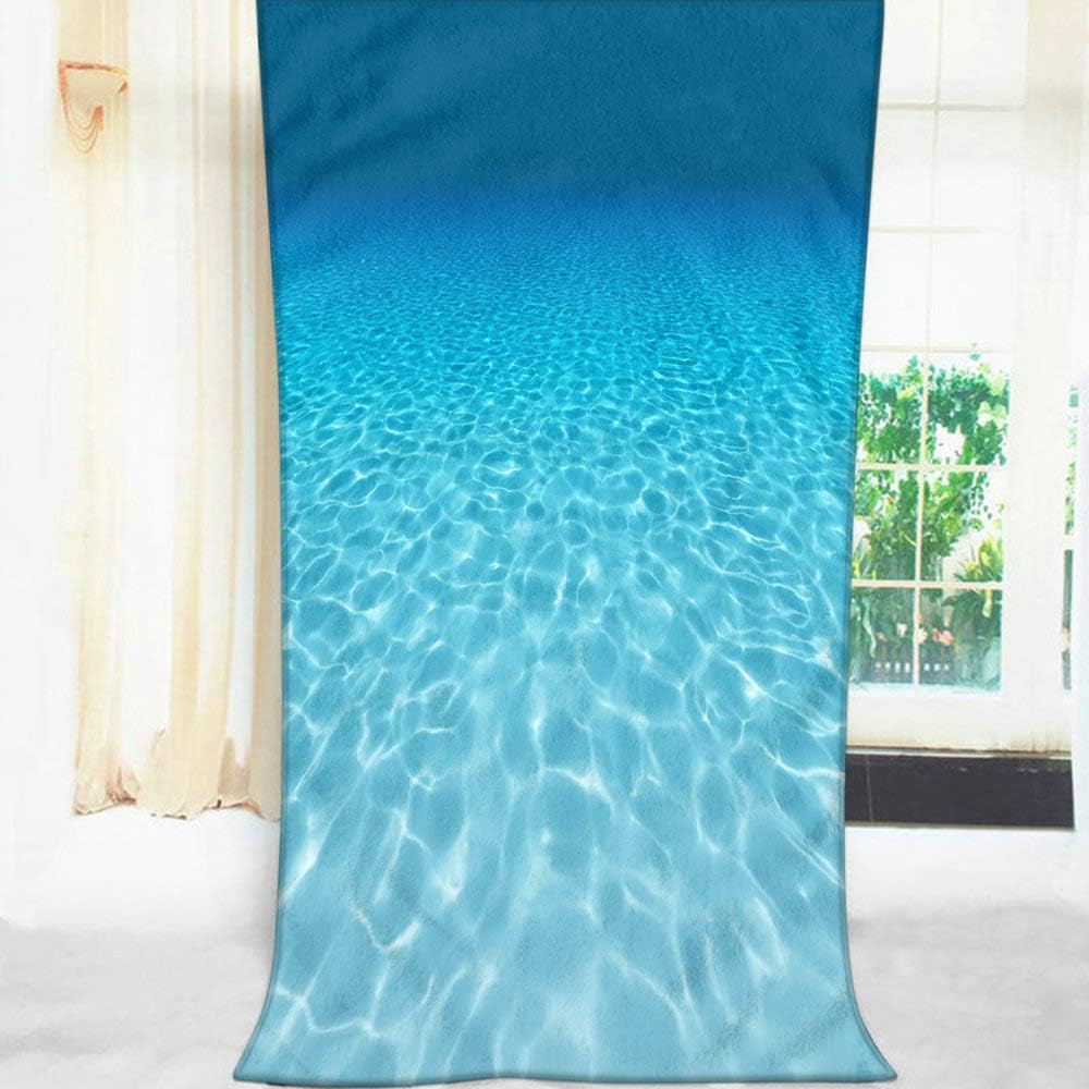 Moslion Comfy Bath Towels Underwater Scene Sea